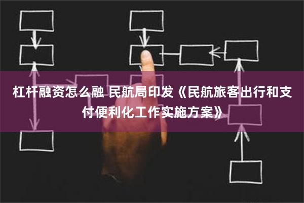 杠杆融资怎么融 民航局印发《民航旅客出行和支付便利化工作实施方案》