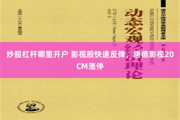 炒股杠杆哪里开户 影视股快速反弹，唐德影视20CM涨停