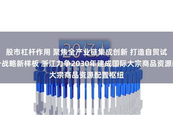 股市杠杆作用 聚焦全产业链集成创新 打造自贸试验区提升战略新样板 浙江力争2030年建成国际大宗商品资源配置枢纽