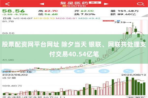 股票配资网平台网址 除夕当天 银联、网联共处理支付交易40.54亿笔