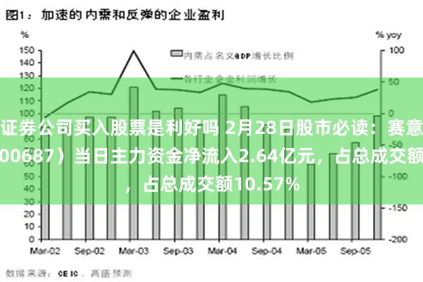 证券公司买入股票是利好吗 2月28日股市必读：赛意信息（300687）当日主力资金净流入2.64亿元，占总成交额10.57%